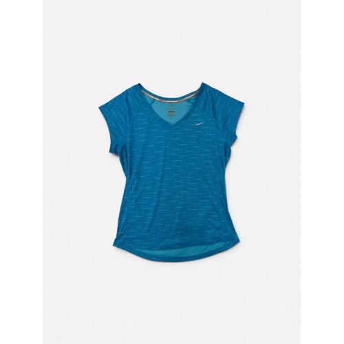 Nike Dri-FIT Γυναικείο Αθλητικό Μπλουζάκι Μπλε